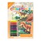 CPNMIN-112 | Colour Pencil by numbers™ 12pc 5" x 7" Dinosaurs Project